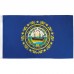 New Hampshire State 3' x 5' Polyester Flag, Pole and Mount