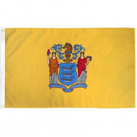 New Jersey State 3' x 5' Polyester Flag