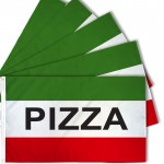 Pizza Green 3' x 5' Polyester Flag - 5 Pack