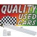Quality Used Cars 3' x 5' Polyester Flag, Pole and Mount