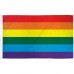 Rainbow Gay Pride 3' x 5' Polyester Flag, Pole and Mount