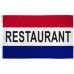 Restaurant Patriotic 3' x 5' Polyester Flag, Pole and Mount