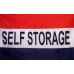 Self Storage Patriotic 3' x 5' Polyester Flag, Pole and Mount