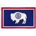 Wyoming State 3' x 5' Polyester Flag, Pole and Mount