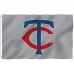 Minnesota Twins 3' x 5' Polyester Flag, Pole and Mount