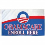 Obamacare Enroll Here 3' x 5' Polyester Flag