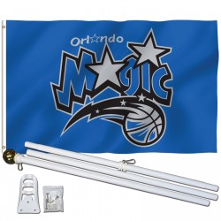 Orlando Magic 3' x 5' Polyester Flag, Pole and Mount