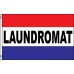Laundromat Patriotic 3' x 5' Polyester Flag, Pole and Mount
