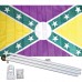 Mardi Gras Battle 3' x 5' Polyester Flag, Pole and Mount
