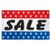 Sale Patriotic Stars 3' x 5' Polyester Flag, Pole and Mount