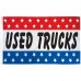 Used Trucks Patriotic Stars 3' x 5' Polyester Flag, Pole and Mount