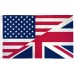 USA United Kingdom Friendship 3' x 5' Polyester Flag, Pole and Mount