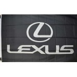 Lexus Black Silver 3' x 5' Polyester Flag