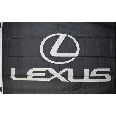 Lexus Black Silver 3' x 5' Polyester Flag