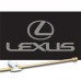 Lexus Black Silver 3' x 5' Flag, Pole and Mount
