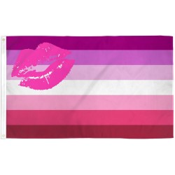Lipstick Lesbian Pride 3' x 5' Polyester Flag