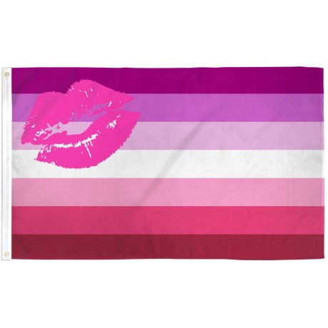 Lipstick Lesbian Pride 3' x 5' Polyester Flag