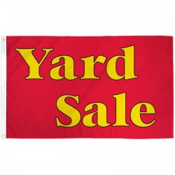 Yard Sale Red 3' x 5' Polyester Flag