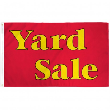 Yard Sale Red 3' x 5' Polyester Flag