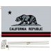 Thin Red Line California Republic 3' x 5' Polyester Flag, Pole and Mount