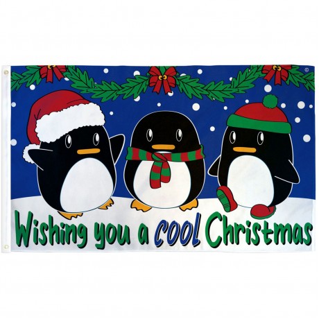 Wishing You A Cool Christmas 3' x 5' Polyester Flag
