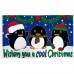 Wishing You A Cool Christmas 3' x 5' Polyester Flag, Pole and Mount