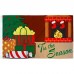Tis The Season Fireplace Christmas 3' x 5' Polyester Flag, Pole and Mount