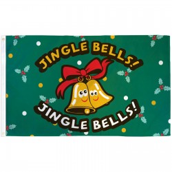Jingle Bells Christmas 3' x 5' Polyester Flag