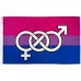 Bisexual Pride 3' x 5' Polyester Flag, Pole and Mount