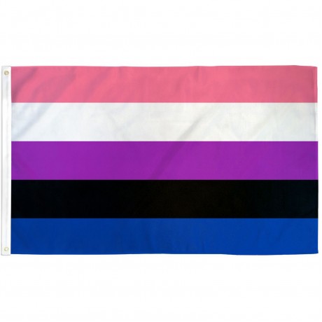 Gender Fluid Pride 3' x 5' Polyester Flag