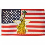 Statue of Liberty Pot Leaf 3' x 5' Polyester Flag