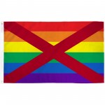 Alabama Rainbow Pride 3 'x 5' Polyester Flag