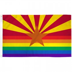 Arizona Rainbow Pride 3 'x 5' Polyester Flag