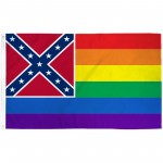 Mississippi Rainbow Pride 3 'x 5' Polyester Flag
