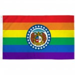 Missouri Rainbow Pride 3 'x 5' Polyester Flag