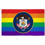 Utah Rainbow Pride 3 'x 5' Polyester Flag
