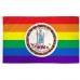 Virginia Rainbow Pride 3 'x 5' Polyester Flag, Pole and Mount