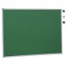 36"x 48" Aluminum Framed Green Fabric Pin Board