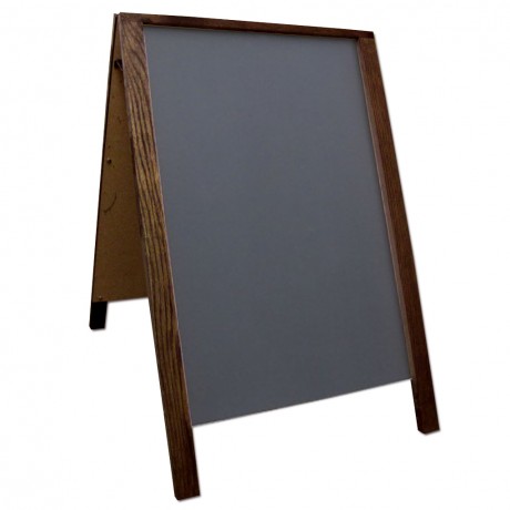 28" Economy Wood A-Frame Chalkboard - Walnut
