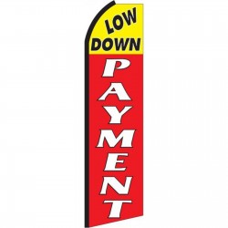 Low Down Payment Extra Wide Swooper Flag