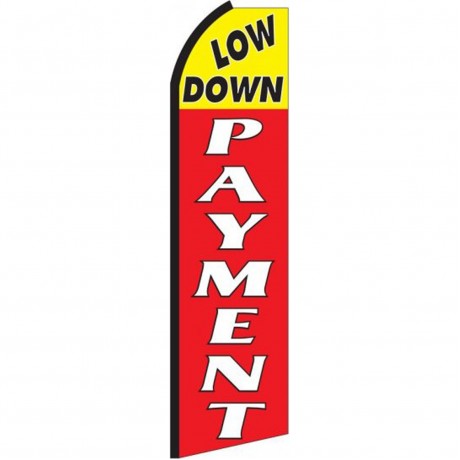 Low Down Payment Extra Wide Swooper Flag