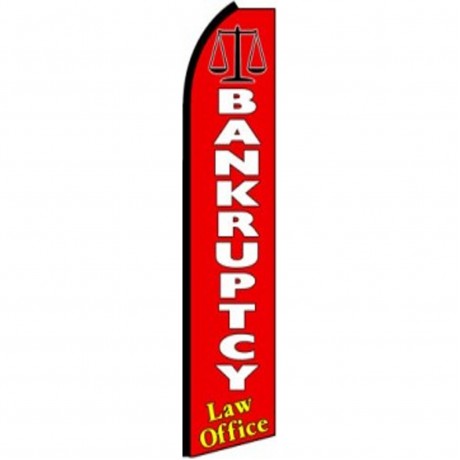 Bankruptcy Extra Wide Swooper Flag