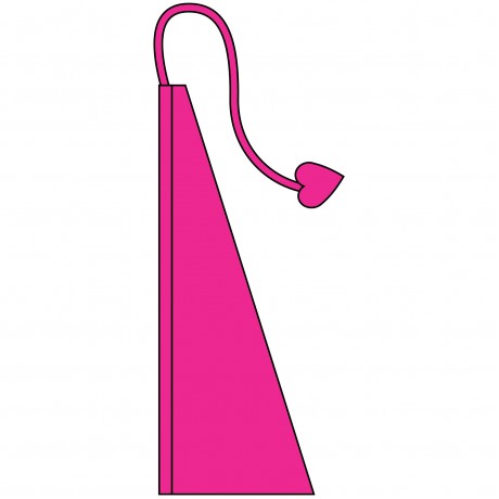 New 13' Windtail Attention Flags Hot Pink