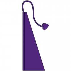 New 13' Windtail Attention Flags Plum Purple