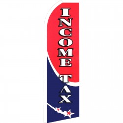 Income Tax Shooting Star Extra Wide Swooper Flag