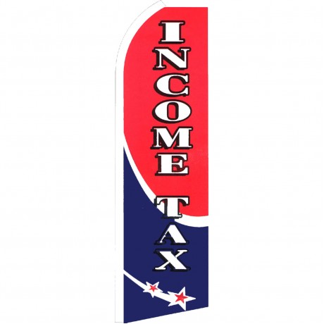 Income Tax Shooting Star Extra Wide Swooper Flag