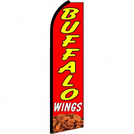 Buffalo Wings Red Swooper Flag