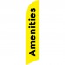 Amenities Yellow Black Windless Swooper Flag