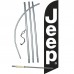 Jeep Black White Windless Swooper Flag Bundle