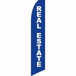 Real Estate Blue Swooper Flag